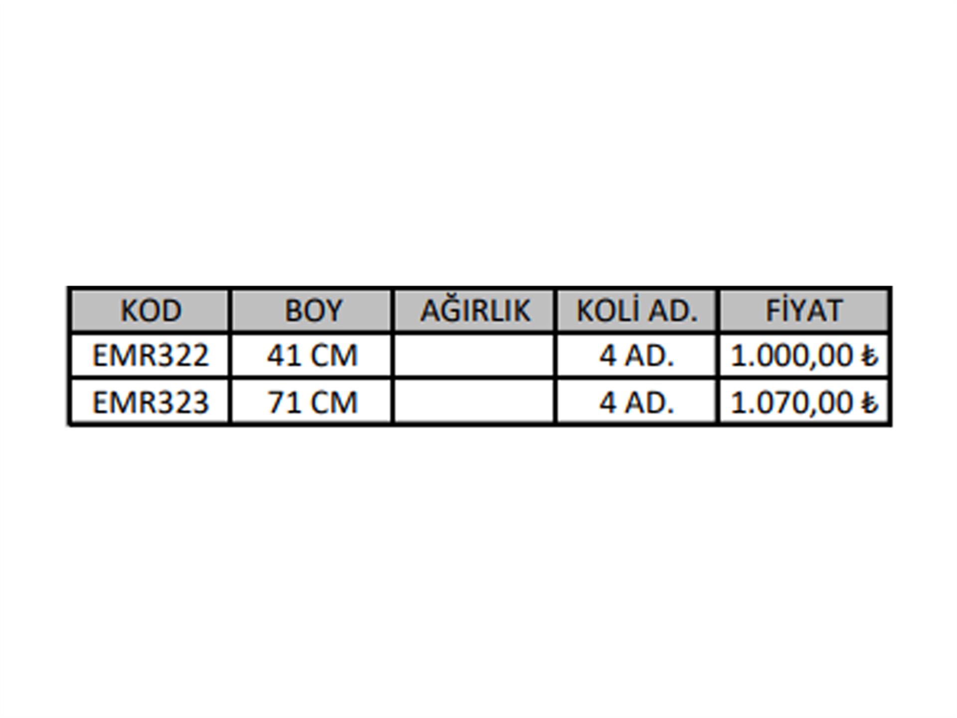 76 Tabanı 48cm Masa Ayağı