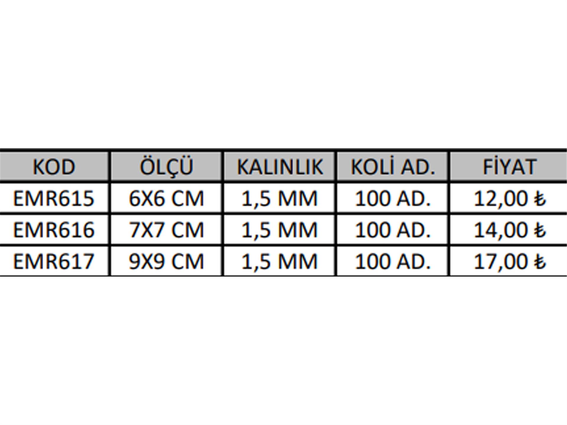 Perçinli Tablalar (M-10)