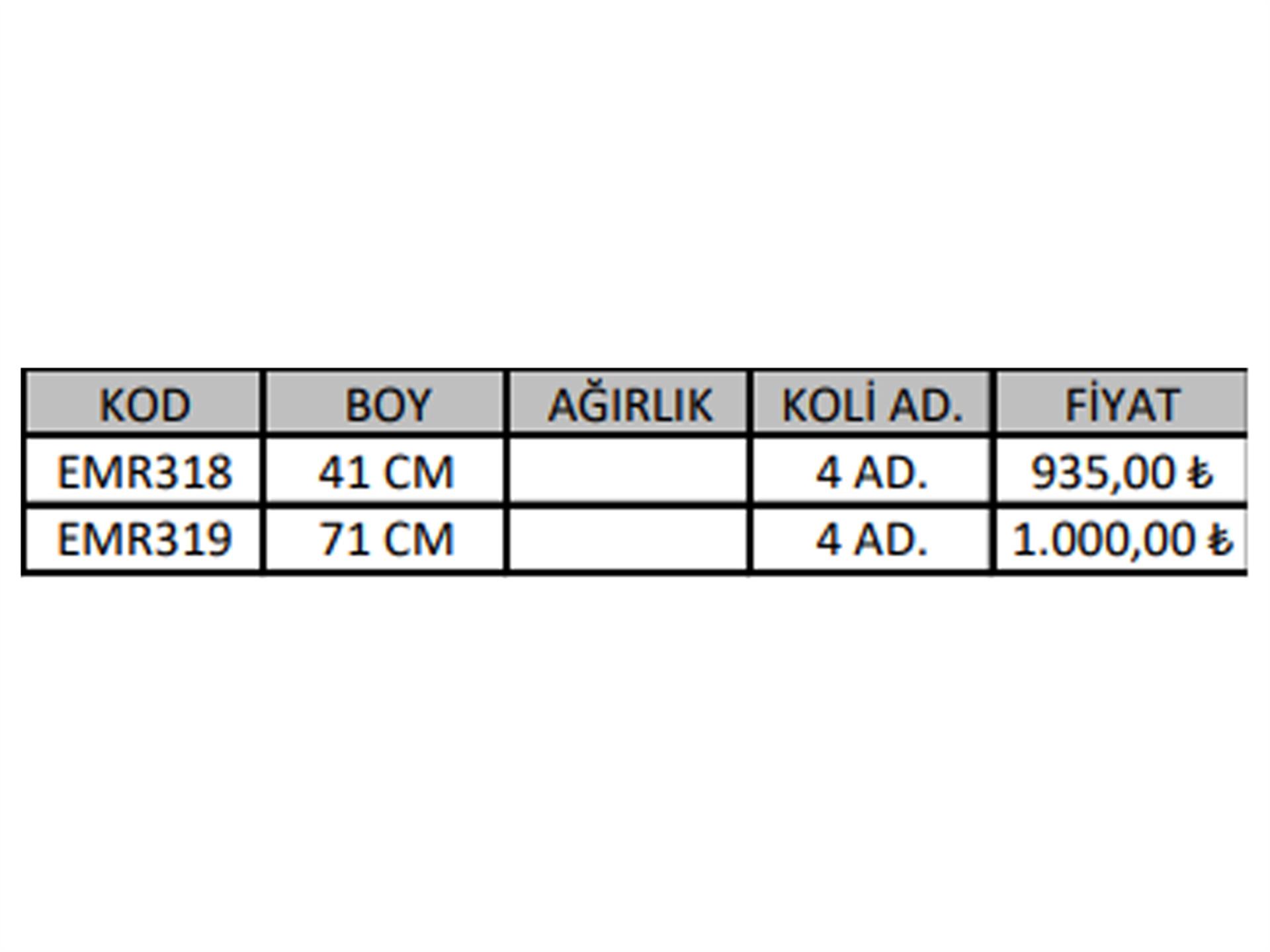 60 Tabanı 48cm Masa Ayağı