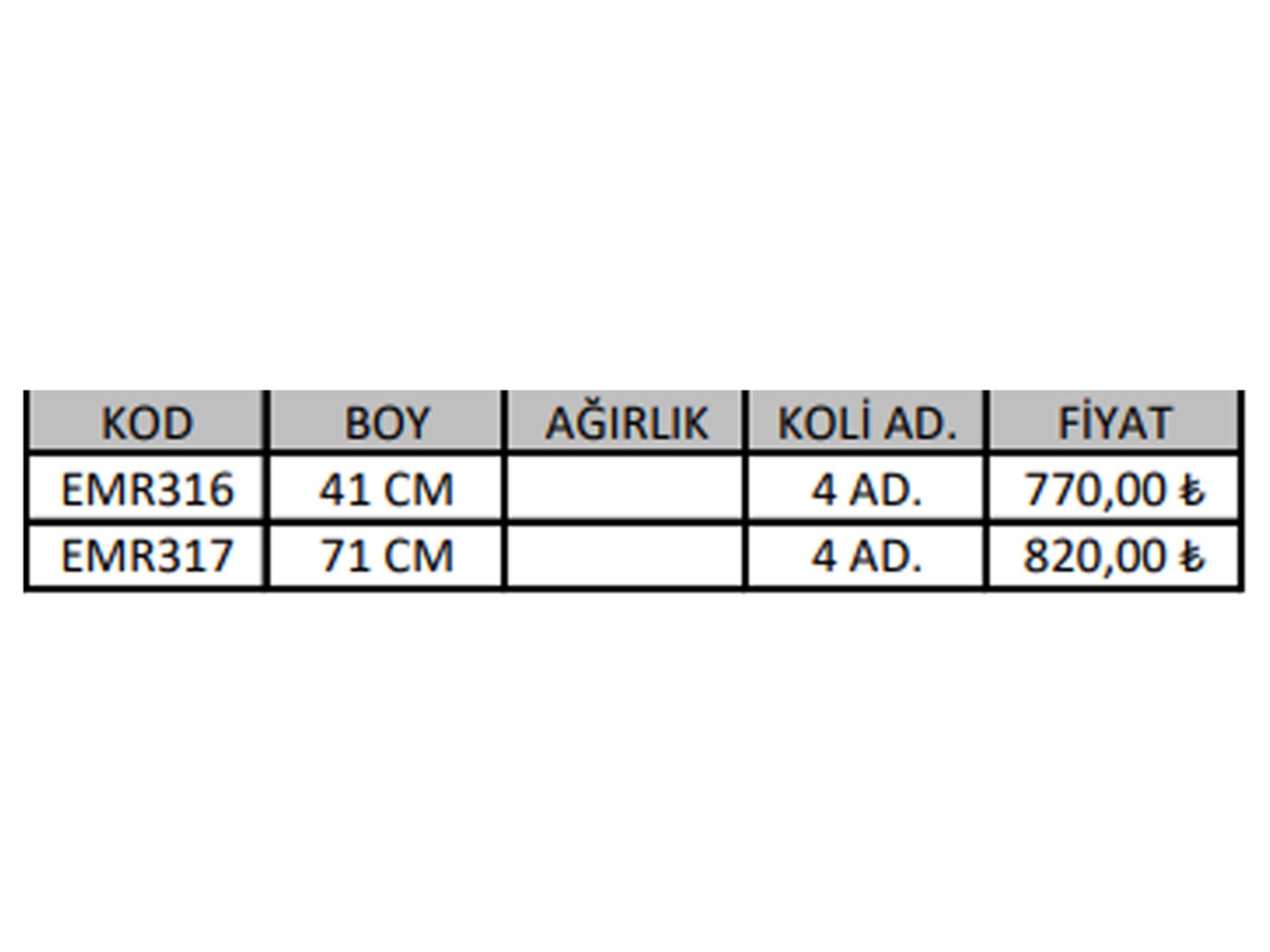 60 Tabanı 38cm Masa Ayağı